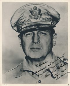 General Douglas MacArthur Inscribed Photo